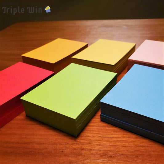 プライスカード カラー超厚口 100枚【3サイズ】-Triple Win